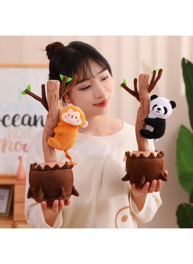 Generic - 2024 Shake Tone Dancing Tree Climbing Doll Twisted Panda Twisted Singing Dancing Birthday Gift Swinging New-Specifications:33cm (Bluetooth Model) 0.21kg-Color:upper Tree Sloth - Image 1