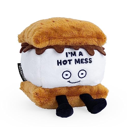 Punchkins SMores Plushie Im A Hot Mess Sassy Smores Plush Gift for Chocolate Lovers Food Plush Toy for Gifting - Image 1