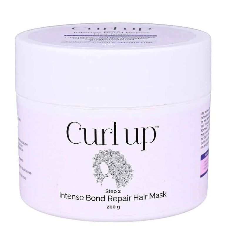 Curl up Refreshing (Raindrop) Intense Bond Repair Hair Mask | For Damaged And Colour Treated Frizzy, Wavy & Curly Hair, 200 millilitre - Image 1