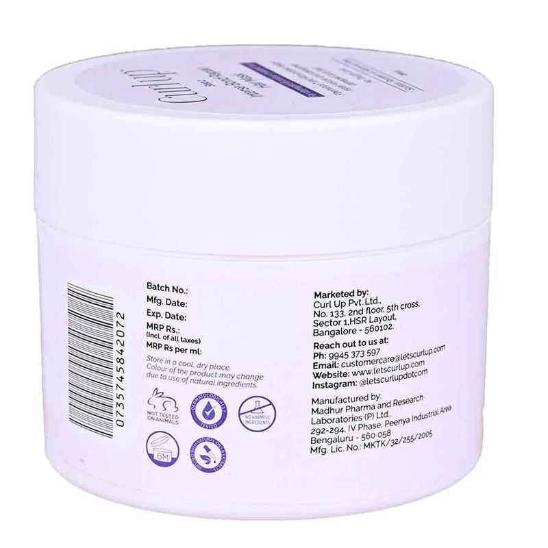 Curl up Refreshing (Raindrop) Intense Bond Repair Hair Mask | For Damaged And Colour Treated Frizzy, Wavy & Curly Hair, 200 millilitre - Image 3