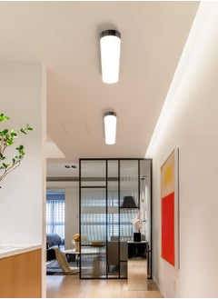 Ganeed Dimmable LED Ceiling Light ，Modern Acrylic Linear LED Ceiling Lamp 39.4in Semi Flush Mount Wraparound Shape Lighting Fixture with Remote Control for Kitchen Dining Room (48W/3000-6500K)  - Image 2