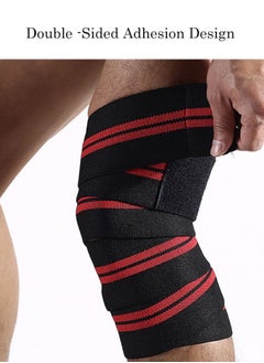 SHIWEI Extra Long Elastic Knee Wrap Compression Bandage Brace Support for Legs, Plantar Fasciitis Stabilising Ligaments Joint Pain for Men & Women, Knee Support for Basketball Running Tennis  - Image 2