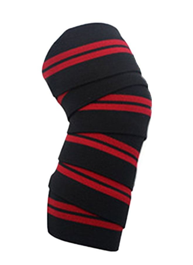 SHIWEI Extra Long Elastic Knee Wrap Compression Bandage Brace Support for Legs, Plantar Fasciitis Stabilising Ligaments Joint Pain for Men & Women, Knee Support for Basketball Running Tennis  - Image 3