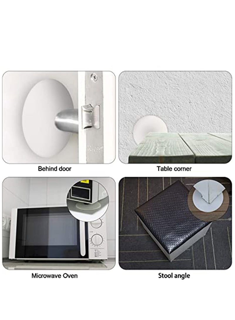 Excefore Door Stopper Wall Protector, 4 Pcs Silicone Door Knob Wall Bumper Guard with Self Adhesive for Protecting Wall, Door Handle, Refrigerator Door - Image 4