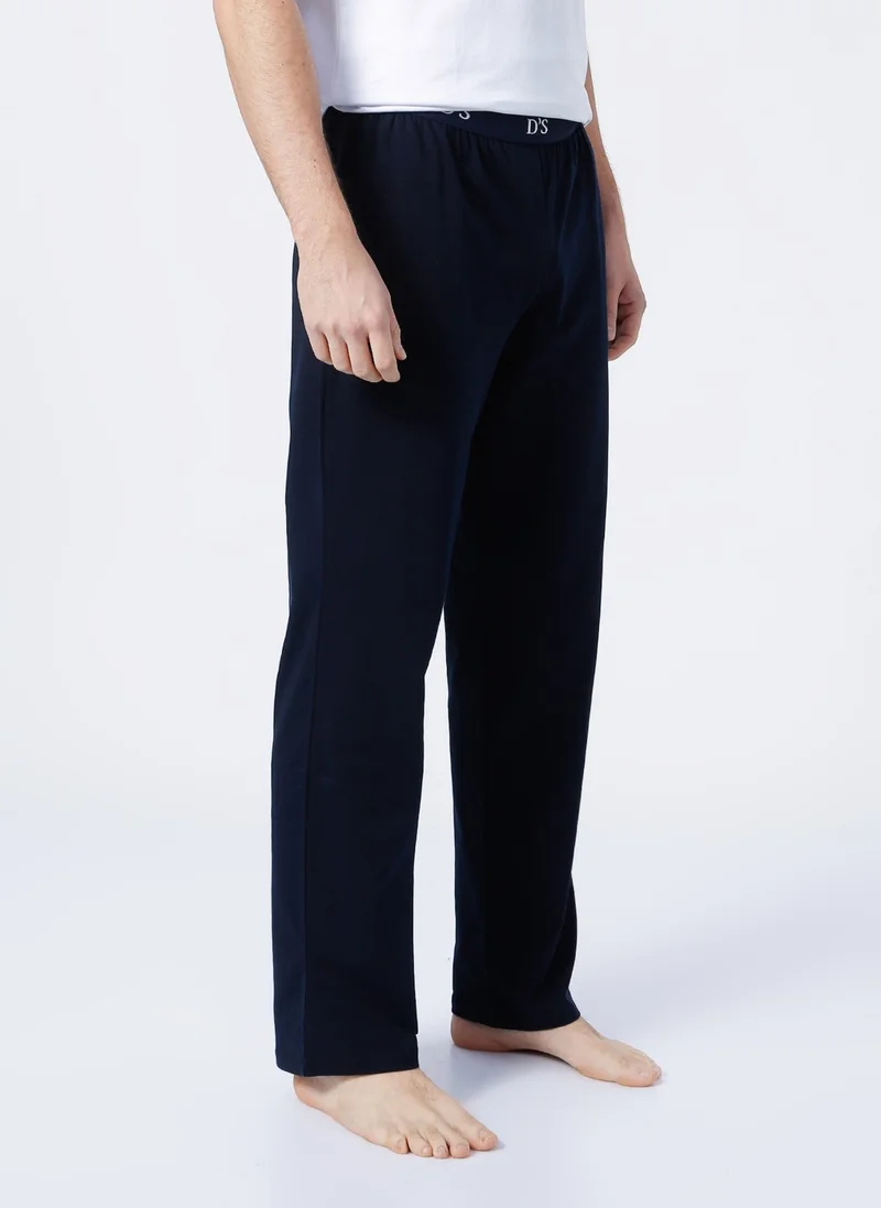 D'S DAMAT D'S Groom Normal Waist Navy Blue Men's Pajama Bottom