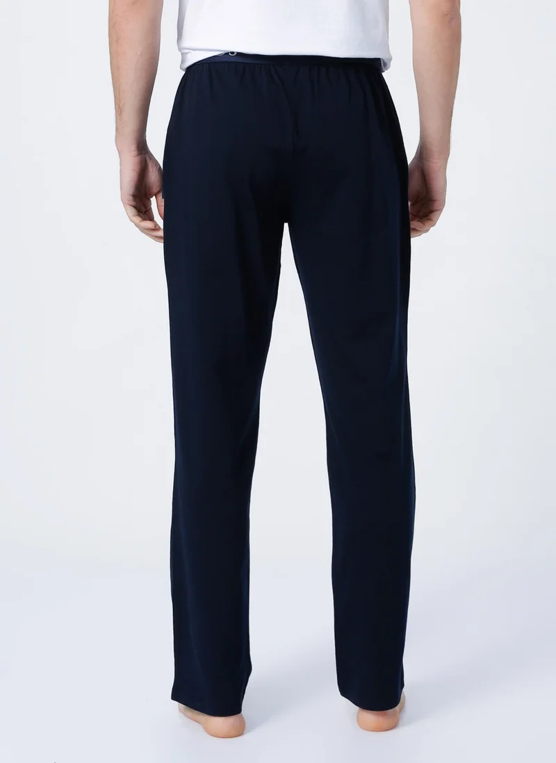 D'S DAMAT D'S Groom Normal Waist Navy Blue Men's Pajama Bottom