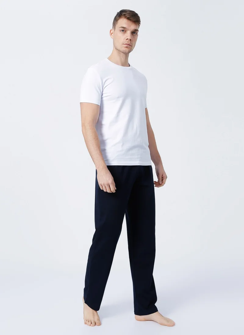 D'S DAMAT D'S Groom Normal Waist Navy Blue Men's Pajama Bottom