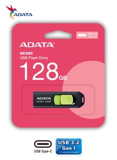 ADATA UC300 128GB USB 3.2 Gen 1 Type-C Flash Drive | Lightweight and Fast Data Transfer | Green Black  - Image 2