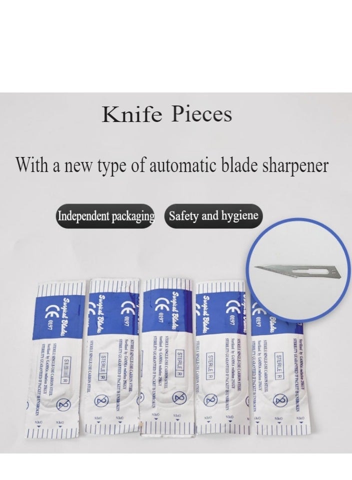 general Surgical Suture Training Kit, Suture Training Skin Surgical Suture Practice Model, Training Pad Scissor Tool Kit, Complete Medical Suture Practice Kit for Suturing Training, including a large silicone suture pad with pre-cut wounds and a suture kit. (Educational use only) - Image 4