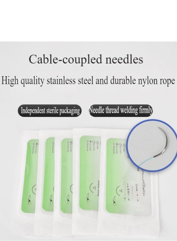 general Surgical Suture Training Kit, Suture Training Skin Surgical Suture Practice Model, Training Pad Scissor Tool Kit, Complete Medical Suture Practice Kit for Suturing Training, including a large silicone suture pad with pre-cut wounds and a suture kit. (Educational use only) - Image 5