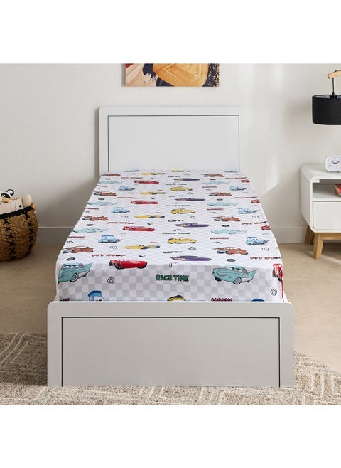 Cars Ready for Road Single Fitted Sheet 90 x 200 x 25 cm