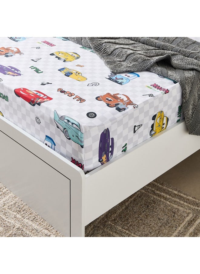 Cars Ready for Road Single Fitted Sheet 90 x 200 x 25 cm