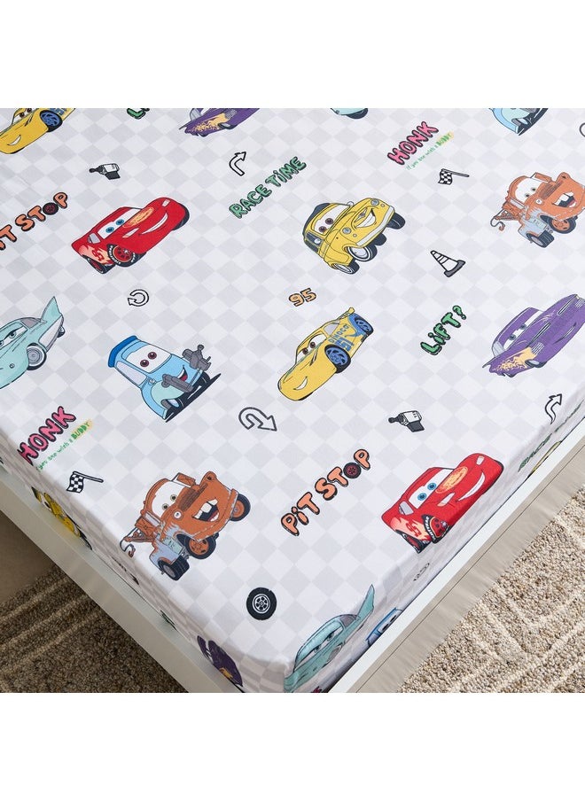 Cars Ready for Road Single Fitted Sheet 90 x 200 x 25 cm
