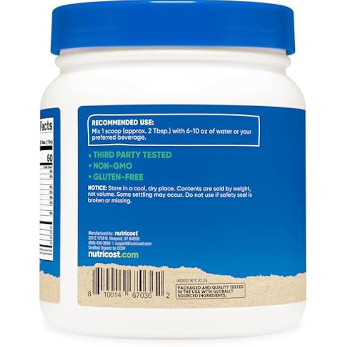 Nutricost Organic Maltodextrin Powder 1lb - Gluten Free, Non-GMO - Image 4