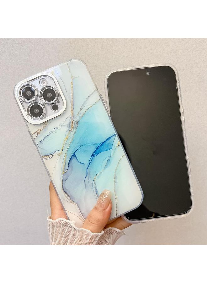 إيروريكس جراب لهاتف iPhone 16 Pro Max، جراب هاتف مطلي بالكهرباء بنسيج رخامي - Image 5