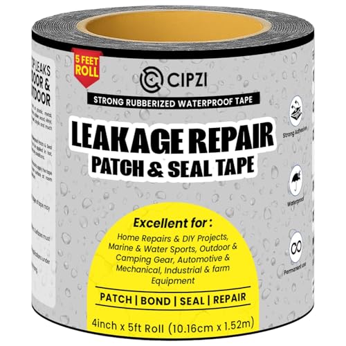 CIPZI Strong Waterproof Tape Seal Repair Tape Super Strong Adhesive Aluminium Tape to instantly Stop Permanent Leakage of Roof Leaks Surface Crack Water tank - Image 1