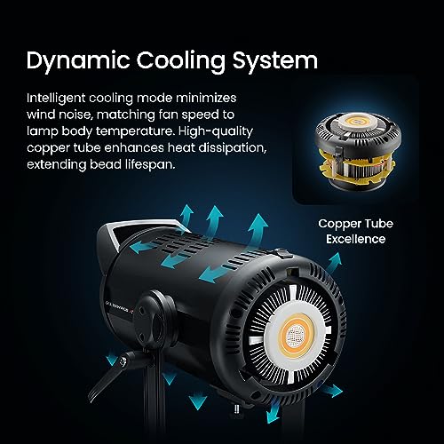 DIGITEK® (DCL-200 W RGB Combo) 200W Multi Color Continuous LED Video Light with 18CM Reflector, AC Support - 2800K-6800K + RGB Color Temp Control, >97 CRI, 18000 Lumen, Ideal for Photo & Videoshoots - Image 3