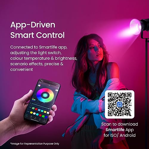 DIGITEK® (DCL-200 W RGB Combo) 200W Multi Color Continuous LED Video Light with 18CM Reflector, AC Support - 2800K-6800K + RGB Color Temp Control, >97 CRI, 18000 Lumen, Ideal for Photo & Videoshoots - Image 4