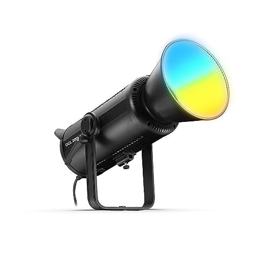 DIGITEK® (DCL-200 W RGB Combo) 200W Multi Color Continuous LED Video Light with 18CM Reflector, AC Support - 2800K-6800K + RGB Color Temp Control, >97 CRI, 18000 Lumen, Ideal for Photo & Videoshoots - Image 1