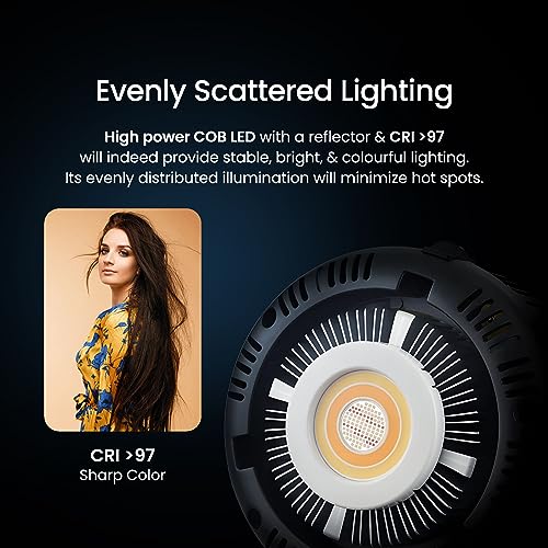 DIGITEK® (DCL-200 W RGB Combo) 200W Multi Color Continuous LED Video Light with 18CM Reflector, AC Support - 2800K-6800K + RGB Color Temp Control, >97 CRI, 18000 Lumen, Ideal for Photo & Videoshoots - Image 5
