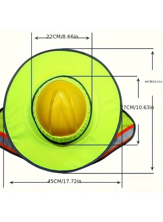 1pc Sunshade Hat Brim Outdoor Construction Sun Protection Panel Breathable Safety Curtain - Image 3
