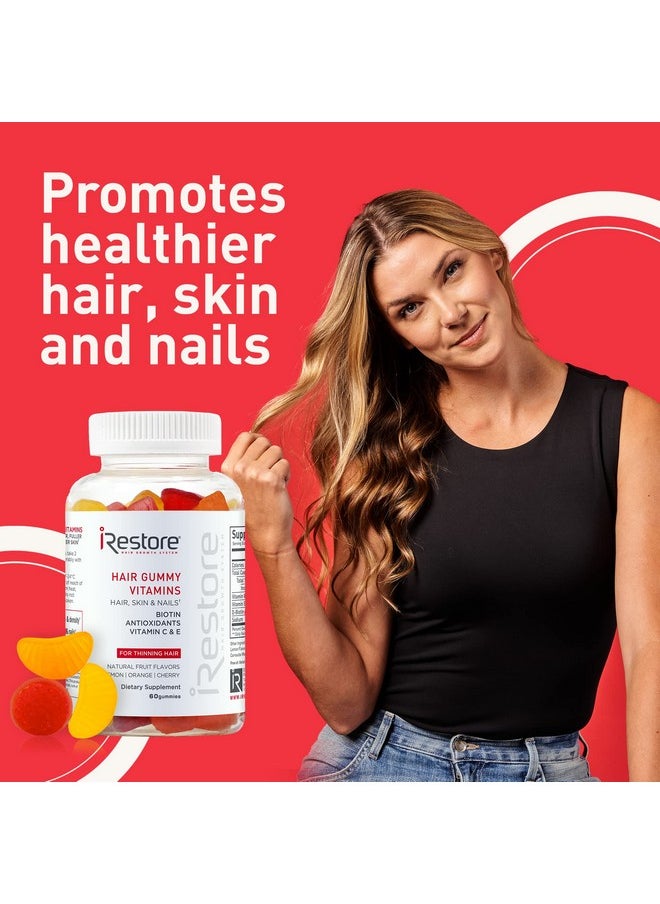 iRestore Hair Gummy Vitamins Vegan Biotin Gummies For Hair Skin And Nails Gummies Hair Gummies Biotin Gummies For Hair Growth Biotin Vitamins Hair Vitamins Gummies For Women & Men Biotin 5000Mcg  - Image 5