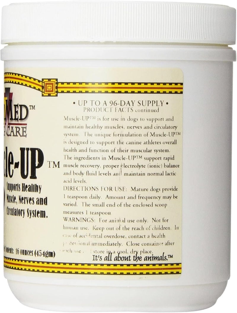 AniMed Muscle-Up Powder for Dogs, 16-Ounce - Supports Healthy Muscle, Nerves, and Circulatory System - Image 2