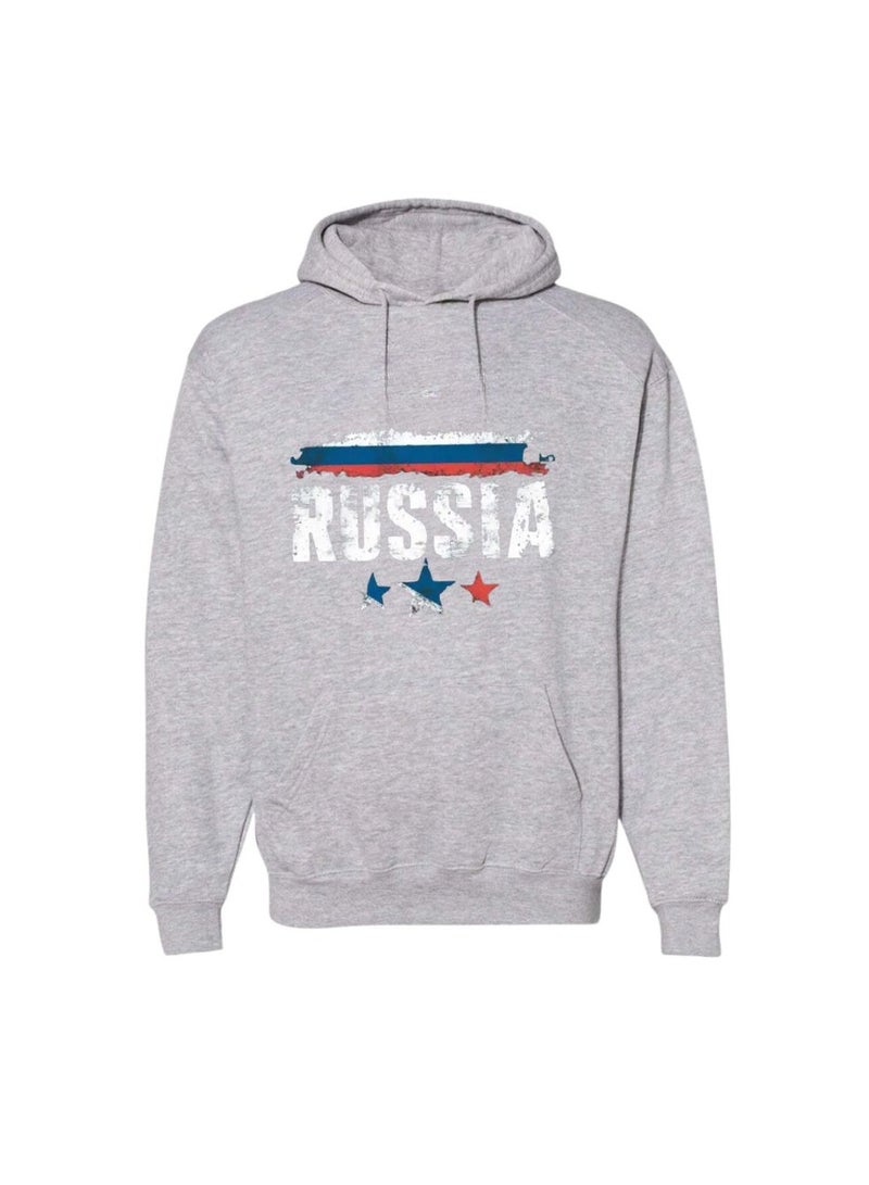Russia Men's Hoodie-100% Cotton Fabric,Long Sleeve|Casual Wear For Travel,Sports&Daily Outfits|Russia Printed Hoodies - Image 5