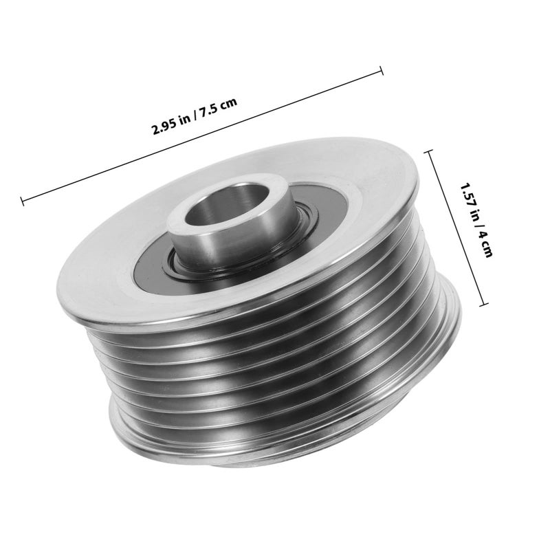 Vehicle Steel Timing Belt Pulley Alternator Replacement Part Car Accessory Sturdy Belt Tensioner Pulley For Starter Generator - Image 3