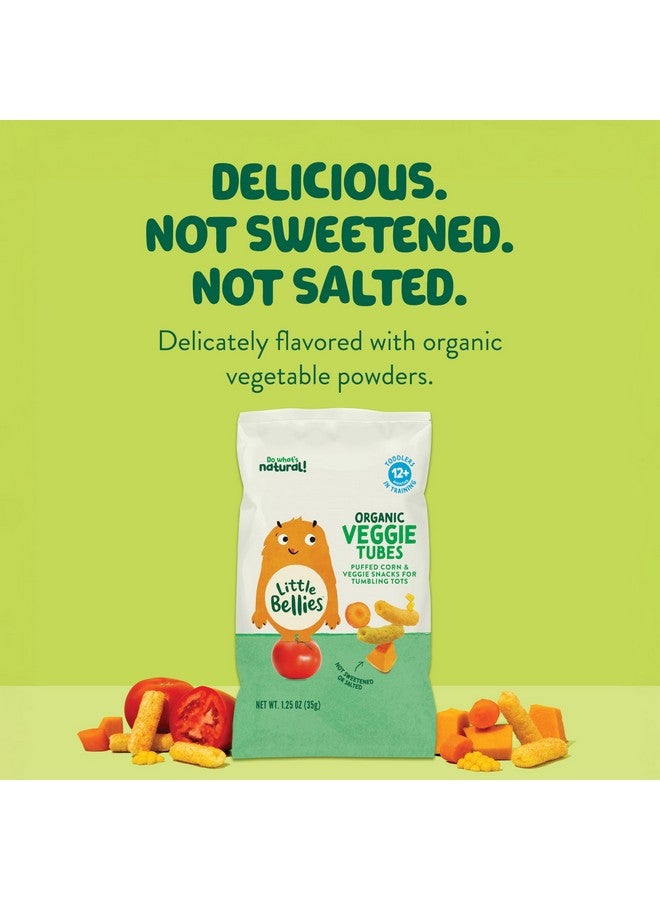 Little Bellies Organic Veggie Tubes Toddler Snack (Pack of 4 x 1.25 oz Individual Packs) - Image 3