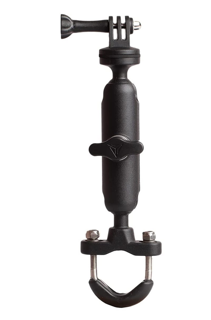 Action Pro 360°Motorcycle Bike Camera Holder Handlebar Mount Bracket 1/4 Metal Stand Compatible with GoPro-13/12/11/10/9/8/7/6/5/4 Action Cameras Accessories - Image 1