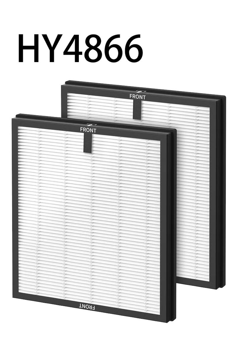 Air Filter H13 Ture HEPA Filter Suitable HY4866 Air Purifier for Dust, Pet Dander, Pollen for Bedroom and Office, Standard Version, 2 Pack  - Image 1
