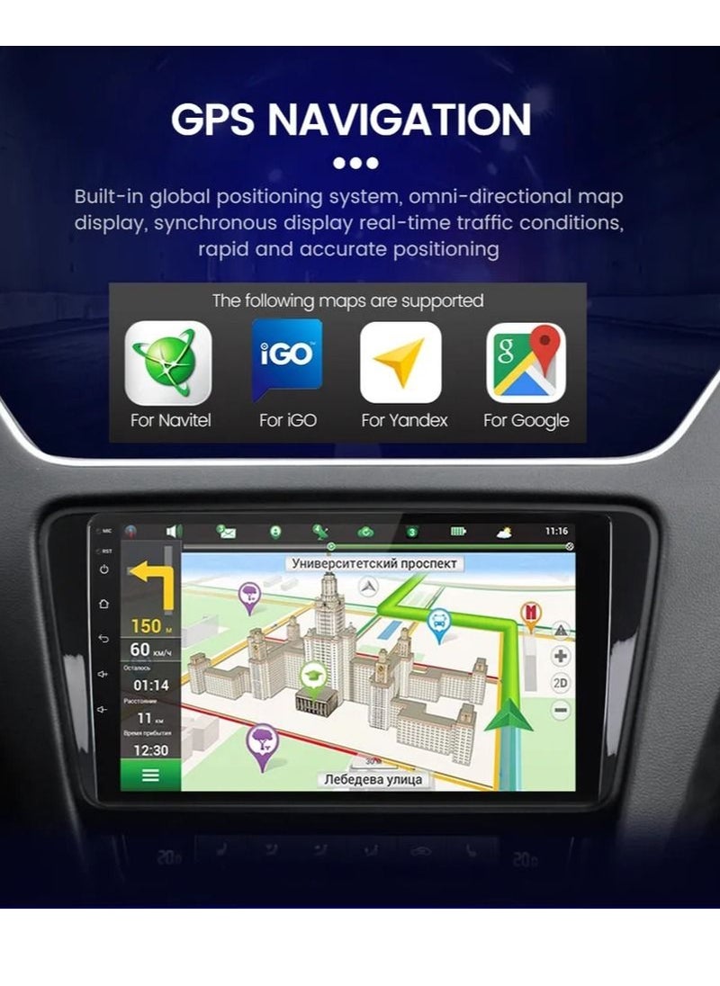 رايموس - شاشة أندرويد لنيسان سنترا 2012 2013 2014 2015 2016 2017 2018 2019 2GB RAM QLED دعم Apple Carplay Android Auto Wirdi شاشة 10 بوصة مع كاميرا AHD مجانية - Image 1