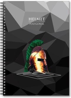 Le Color 4-Piece School Notebook Set A5 2 Helmet 2 Never Striped 200 Pages  - Image 2