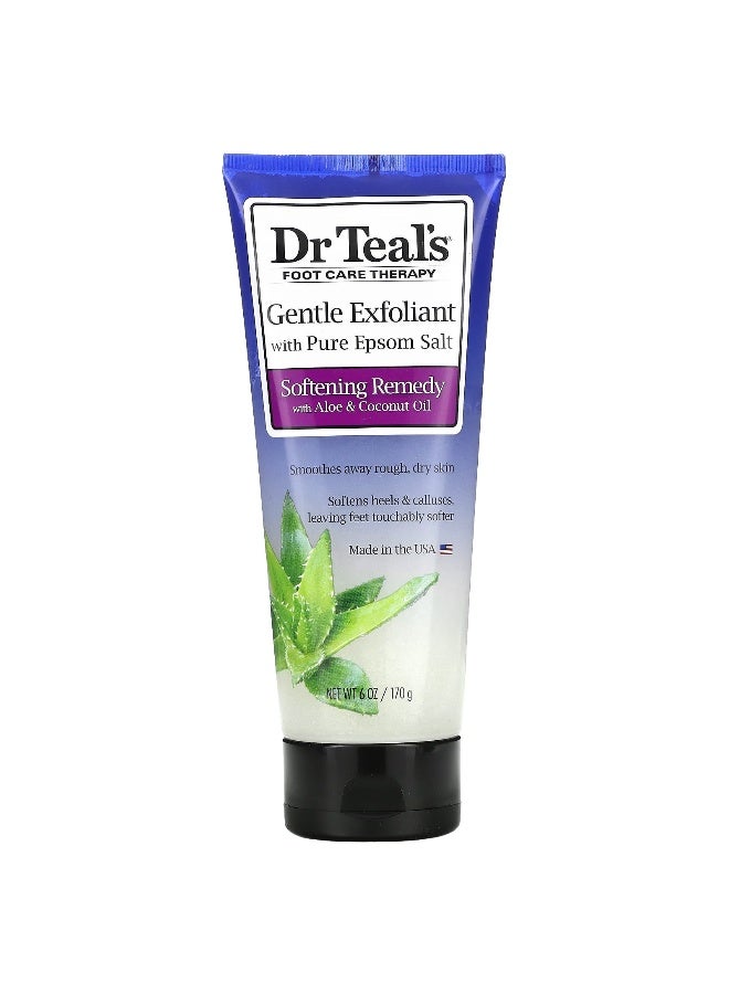 Dr. Teals Dr. Teal's, Foot Care Therapy, Gentle Exfoliant with Pure Epsom Salt, 6 oz (170 g) - Image 1