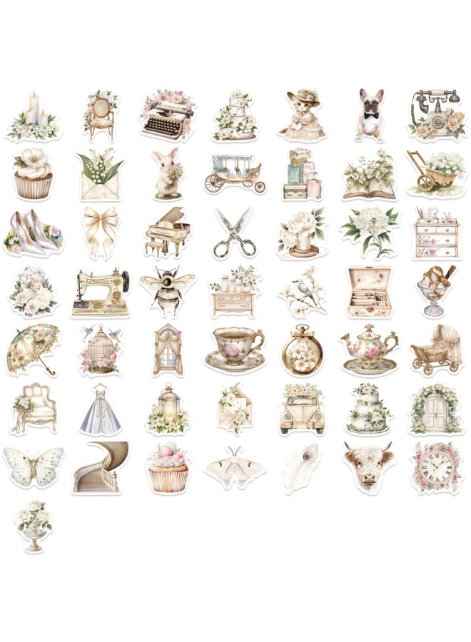 قوس قزح أورينبو 50 قطعة من الملصقات الجميلة العتيقة البيضاء، ملصقات فينيل مقاومة للماء، مثالية للأطفال والمراهقين، وزجاجة الماء، وحقيبة السفر، والهاتف، ولوح التزلج، والجيتار، وكوب الماء، والدراجة، والكمبيوتر المحمول، ودفتر القصاصات - Image 2