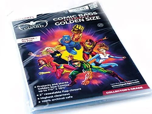 Ultimate Guard Resealable Golden Comic Bags - Image 1