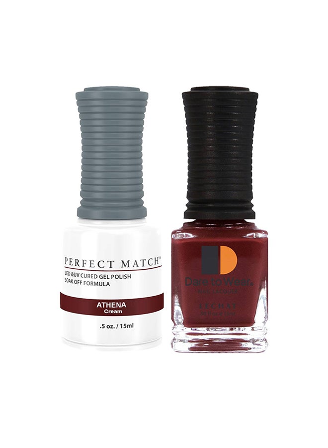 Lechat Gel Nail Polish + Nail Lacquer 2x15ml - Soak Off UV LED Lamp Manicure Nail Art Gel Nail Polish PMS207OO1 - Image 1