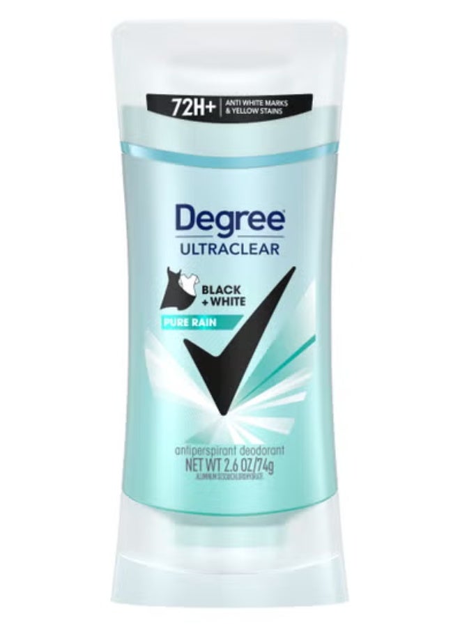 Degree Women UltraClear Antiperspirant Deodorant Black+White Pure Rain 74 g