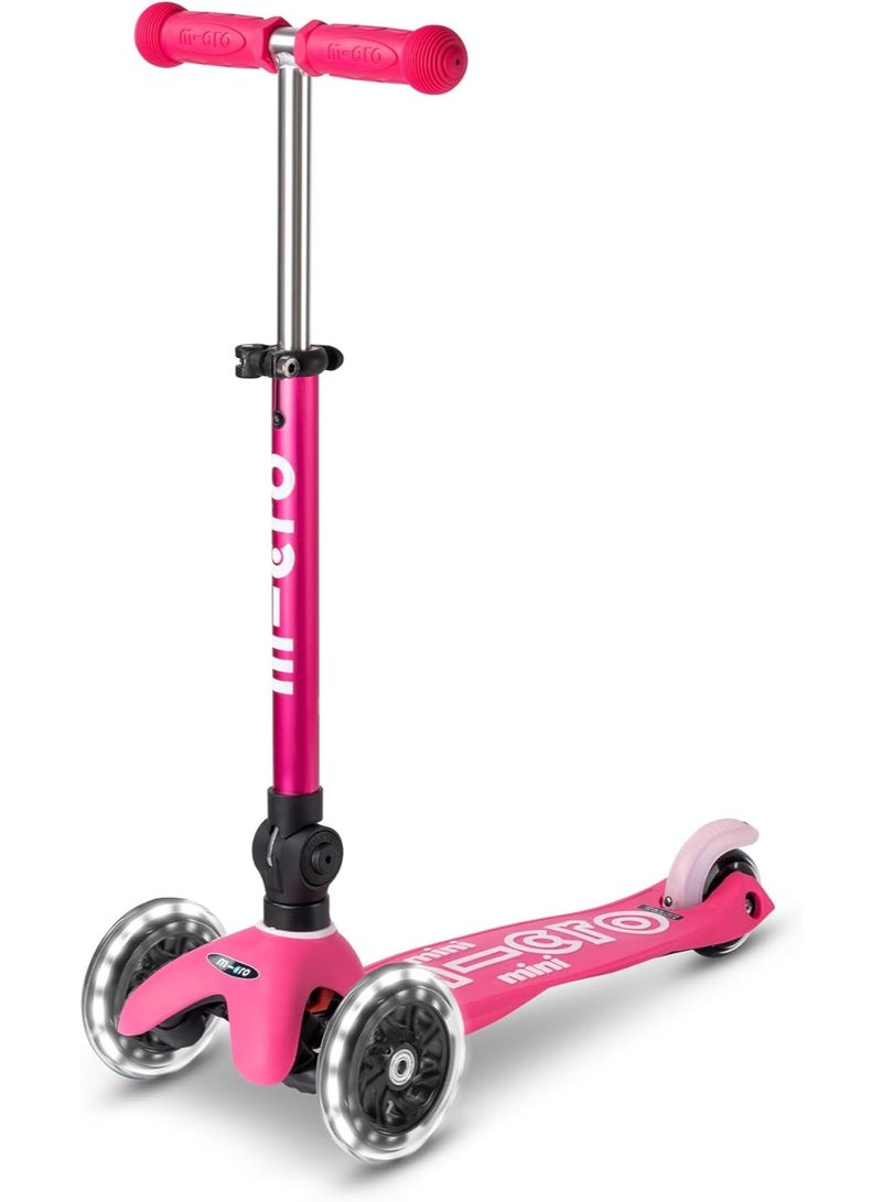 Micro Micro Kickboard - Mini Deluxe Foldable LED Scooter, 3-Wheeled, Lean-to-Steer, Swiss-Designed Micro Scooter with LED Light-Up Wheels, for Kids Ages 2-5  - Image 1