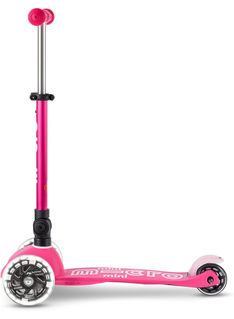 Micro Micro Kickboard - Mini Deluxe Foldable LED Scooter, 3-Wheeled, Lean-to-Steer, Swiss-Designed Micro Scooter with LED Light-Up Wheels, for Kids Ages 2-5  - Image 4