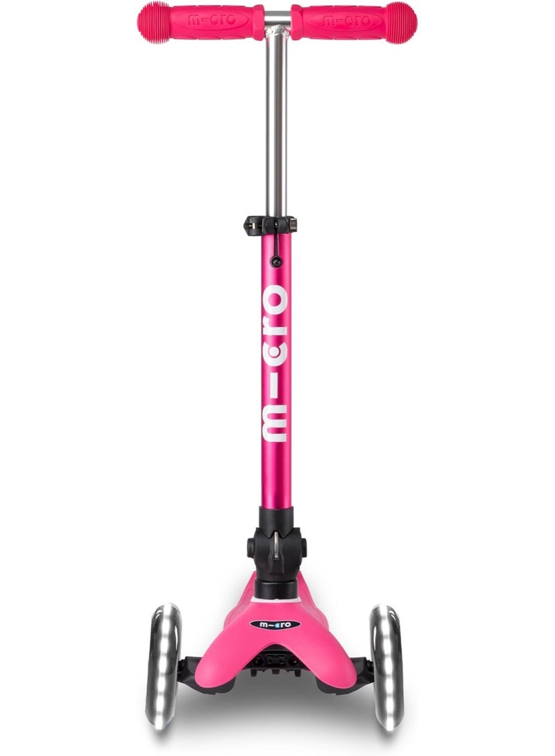 Micro Micro Kickboard - Mini Deluxe Foldable LED Scooter, 3-Wheeled, Lean-to-Steer, Swiss-Designed Micro Scooter with LED Light-Up Wheels, for Kids Ages 2-5  - Image 2