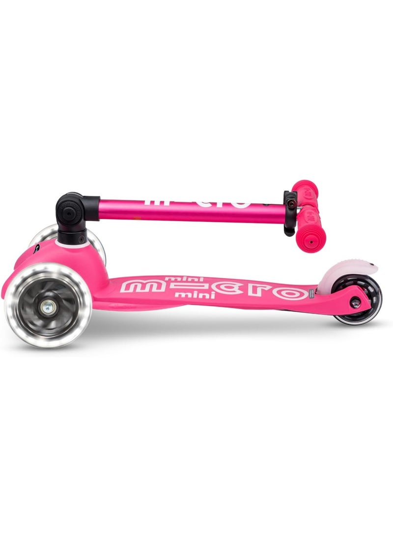 Micro Micro Kickboard - Mini Deluxe Foldable LED Scooter, 3-Wheeled, Lean-to-Steer, Swiss-Designed Micro Scooter with LED Light-Up Wheels, for Kids Ages 2-5  - Image 3
