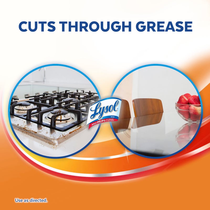 Lysol Pro Kitchen Spray Cleaner and Degreaser, Antibacterial All Purpose Cleaning Spray for Kitchens, Countertops, Ovens, and Appliances, Citrus Scent, 22oz - Image 4