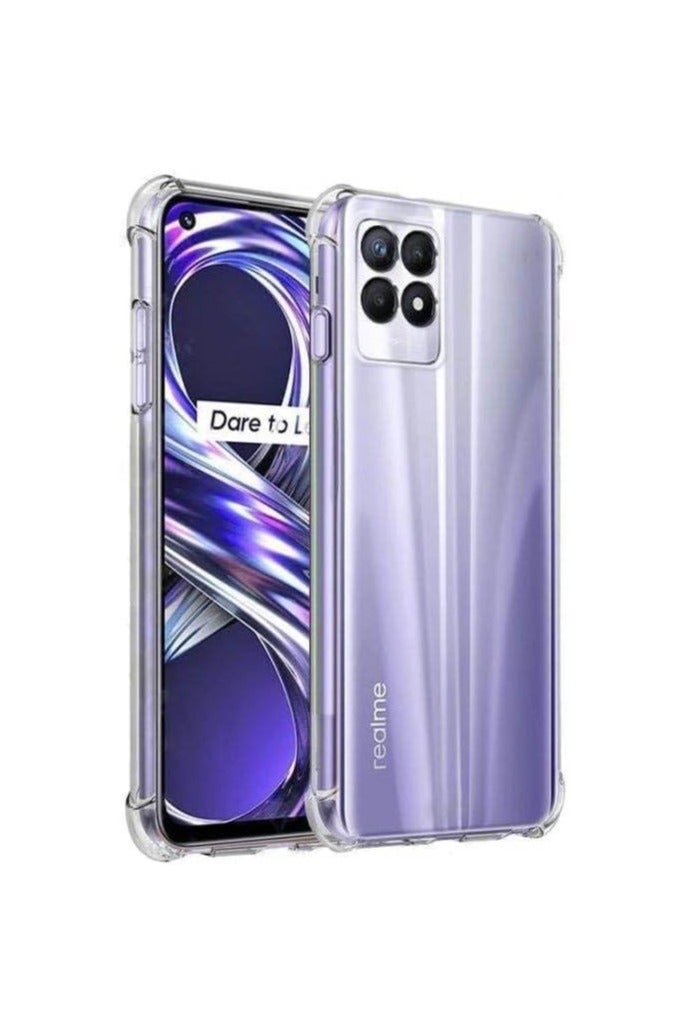 Shockproof Soft Silicone Transparent Back Case Compatible with Realme 8i for Oppo Realme 8i - High Quality - from (Sobhy Store)