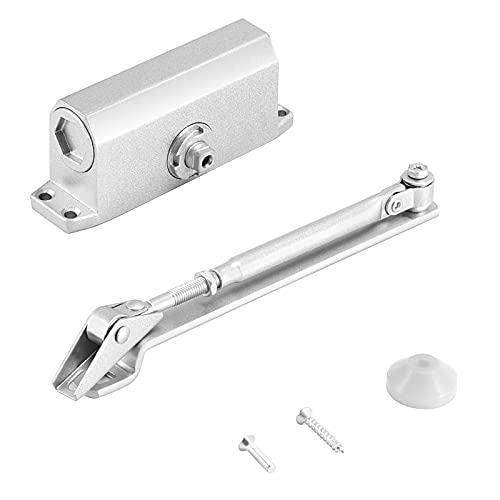FUNSUEI 2 PCS Size 2 Automatic Door Closer,Adjustable Closing Speed Door Closer with Hold Open for 55-99 Lbs Door for Residential and Light Commercial Doors, Easy Mount - Image 3