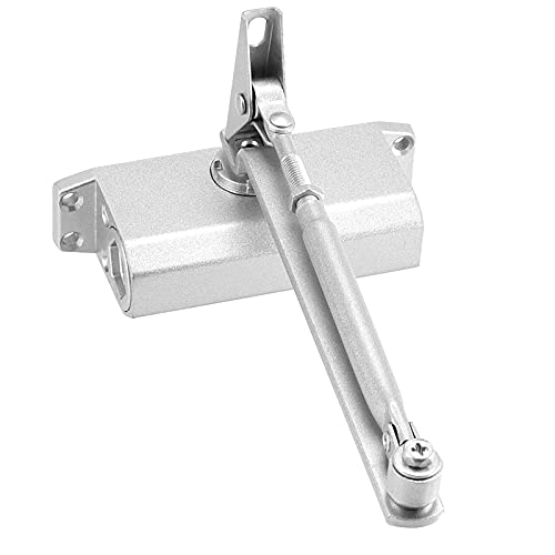 FUNSUEI 2 PCS Size 2 Automatic Door Closer,Adjustable Closing Speed Door Closer with Hold Open for 55-99 Lbs Door for Residential and Light Commercial Doors, Easy Mount - Image 4