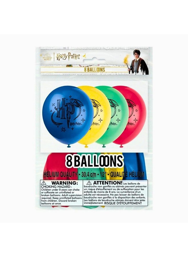 Unique Harry Potter Assorted Colors Latex Balloons (Pack of 8) - 12" | Magical Party Decorations - Perfect for Birthdays & Theme Parties - Image 5