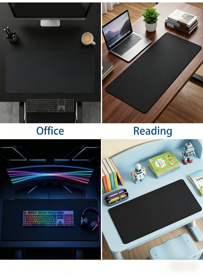 Hirospace Large-sized gaming mouse pad, long mouse pad, extended fabric mouse pad/desk pad, mouse pad/desk pad with sewn edges, suitable for gamers, offices, and home use, 800x300x3 mm. - Image 5