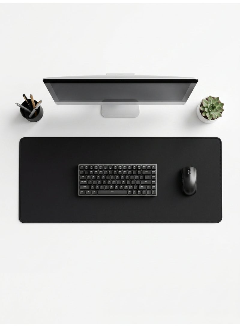 Hirospace Large-sized gaming mouse pad, long mouse pad, extended fabric mouse pad/desk pad, mouse pad/desk pad with sewn edges, suitable for gamers, offices, and home use, 800x300x3 mm. - Image 1